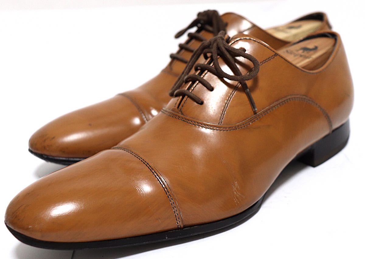 即決落札 REGAL 24㎝ 011R ビジネスシューズ ストレートチップ 外羽根 ブラウン メンズ 高級靴 本革 フォーマル 紳士靴 送料無料の画像1