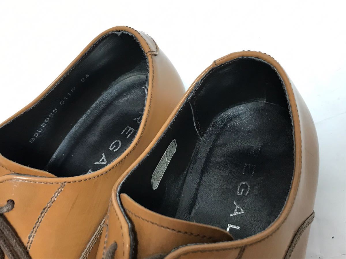 即決落札 REGAL 24㎝ 011R ビジネスシューズ ストレートチップ 外羽根 ブラウン メンズ 高級靴 本革 フォーマル 紳士靴 送料無料の画像8