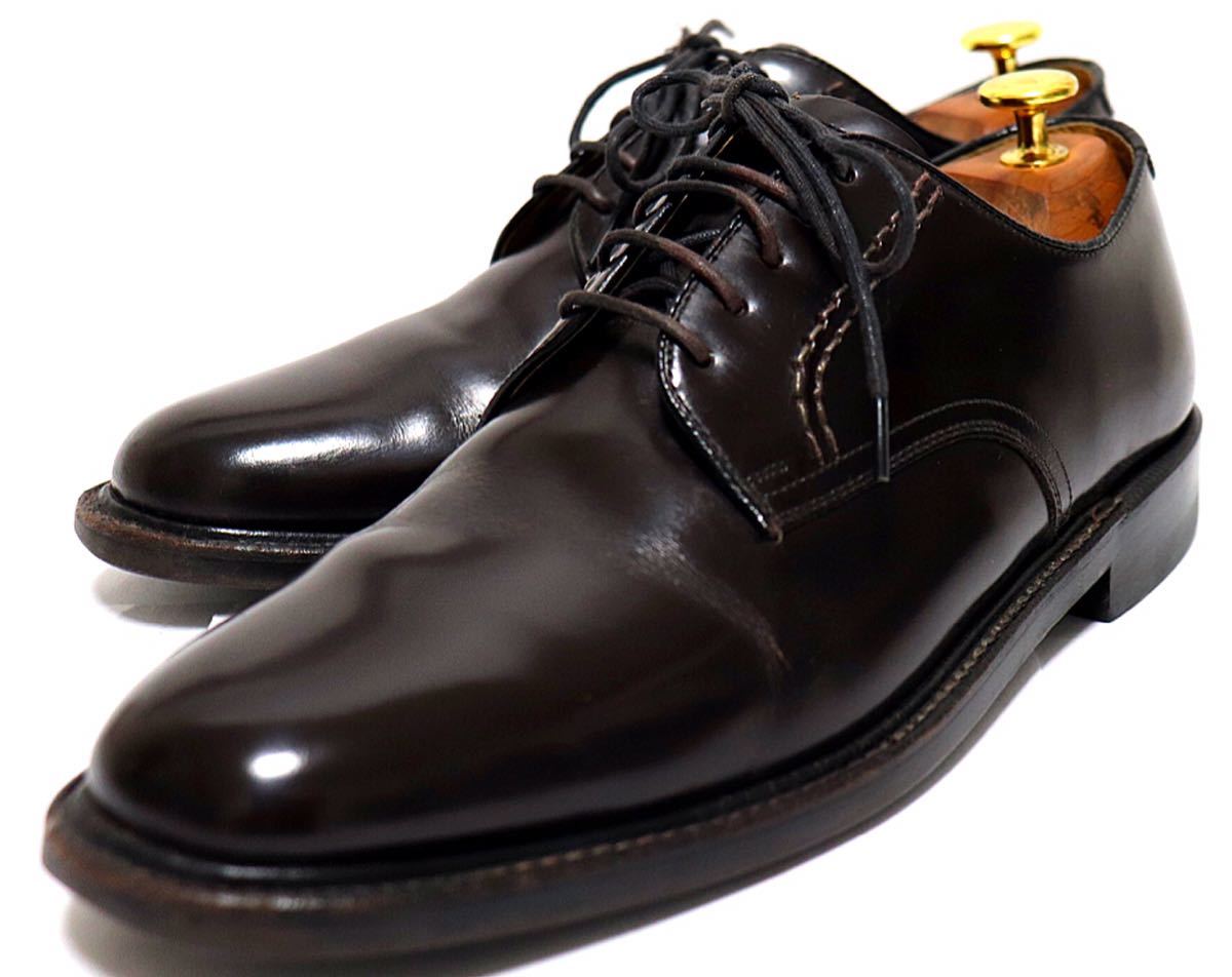 即決落札　REGAL 25㎝EE 2504 ビジネスシューズ プレーントゥ 外羽根　ブラウン 高級靴　本革　フォーマル　紳士靴　ドレス　送料無料！