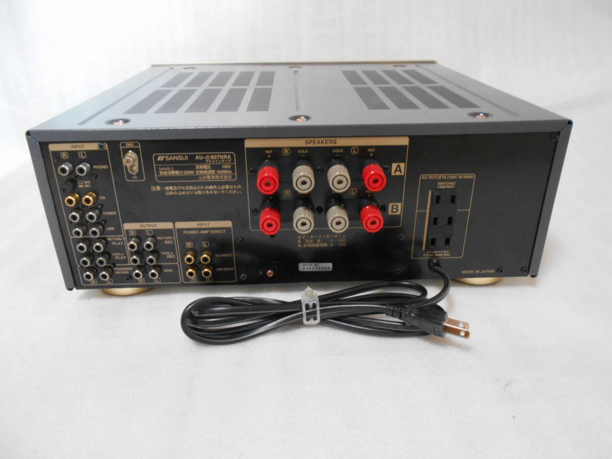 SANSUI AU-α607NRA プリメインアンプ メンテナンス済 SANSUI AU-α607NRA プリメインアンプ メンテナンス済