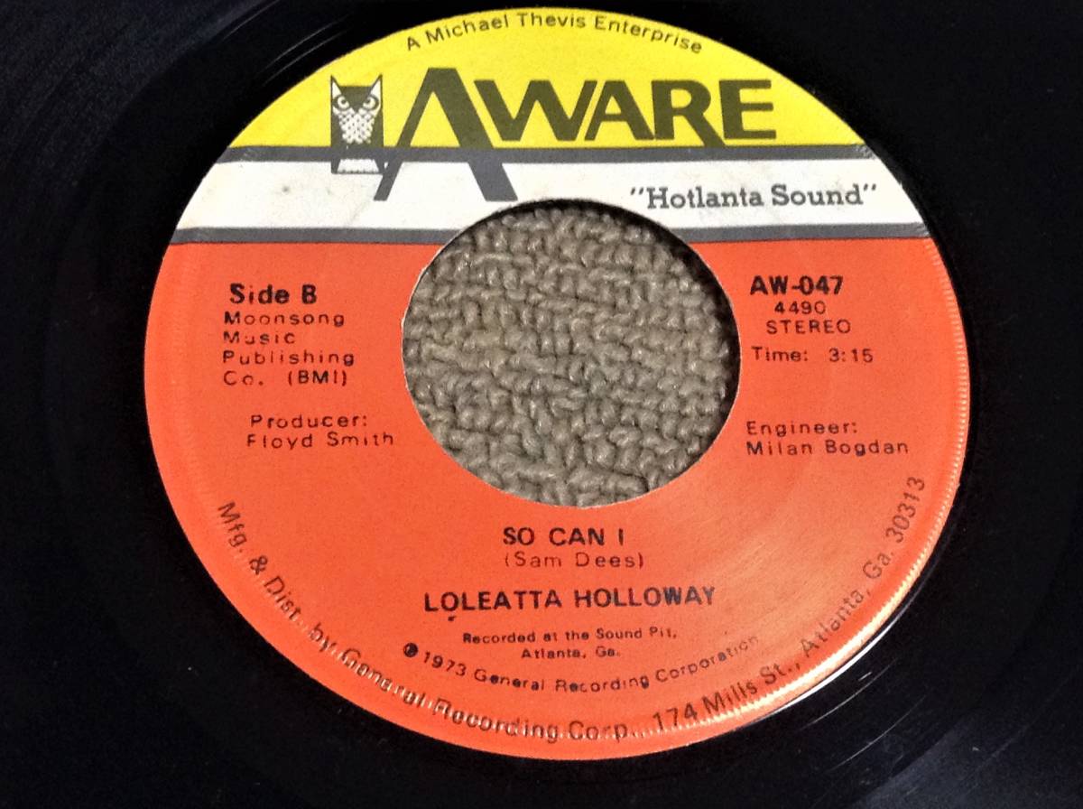 ロリータ・ハロウェイ '74米オリジナル7”EP「CRY TO ME」全米第68位 語り入りナイスバラード LOLEATA HOLLOWAY_画像3