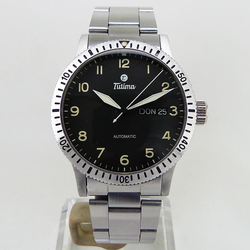  used Tutima [TUTIMA] 631 FX automatic day date black OH settled 