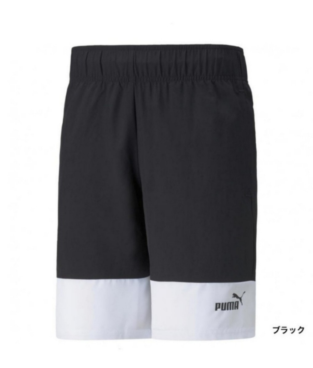 【新品未使用！定価3850円が48％OFF!】 1 プーマ メンズ ウインドハーフパンツ PUMA POWER ウーブン ショーツ 849556 ブラック /サイズLの画像2