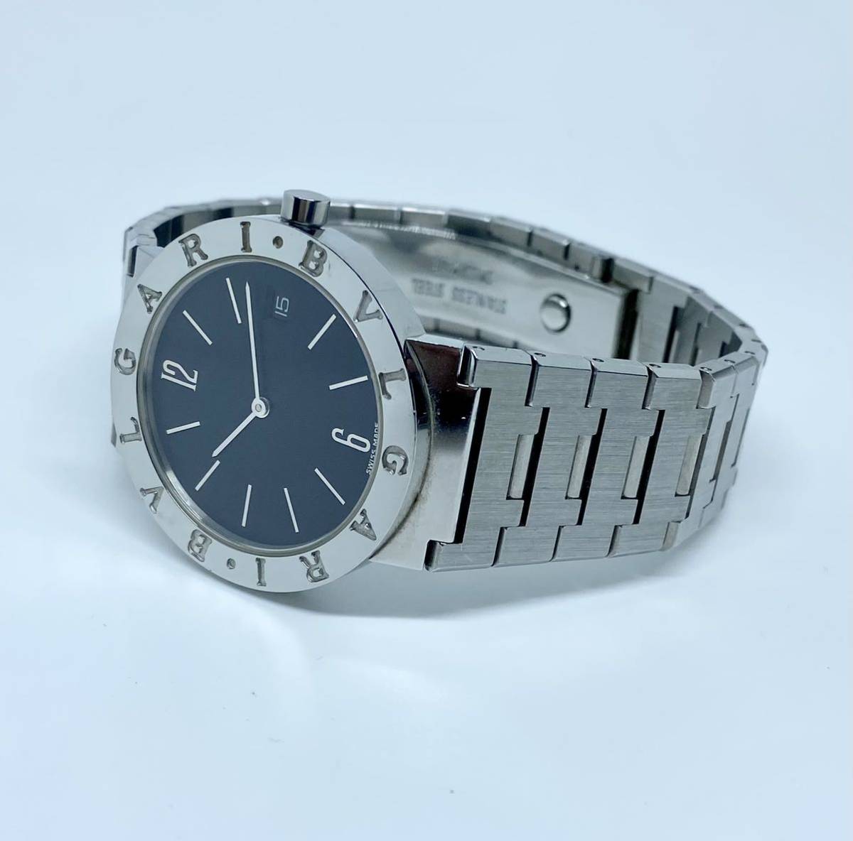 BVLGARI ブルガリ ブルガリブルガリ BB33SS QZ 電池新品交換済み-