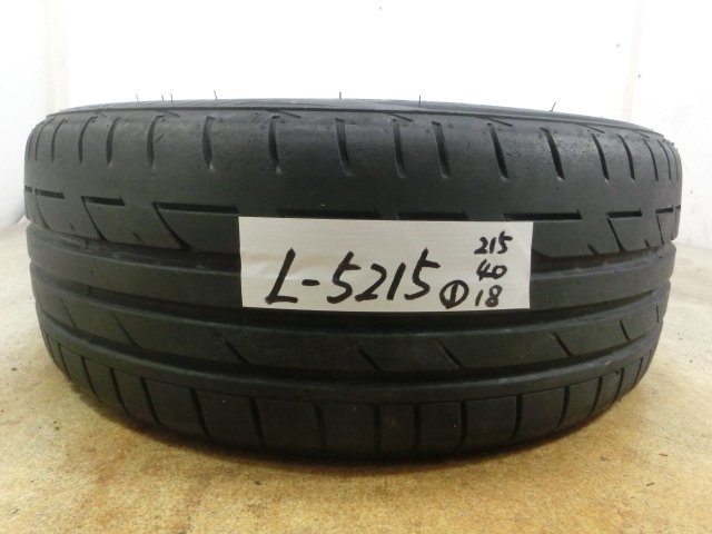 L-5215 溝あり 中古タイヤ ブリヂストン POTENZA S001 215/40R18 85W (1本)_画像1