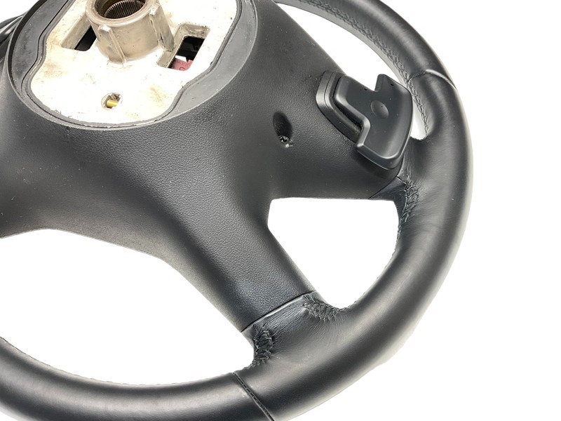 MB076 W212 E350 Blue TEC AV previous term leather steering whee steering wheel * black [ animation equipped ] 0