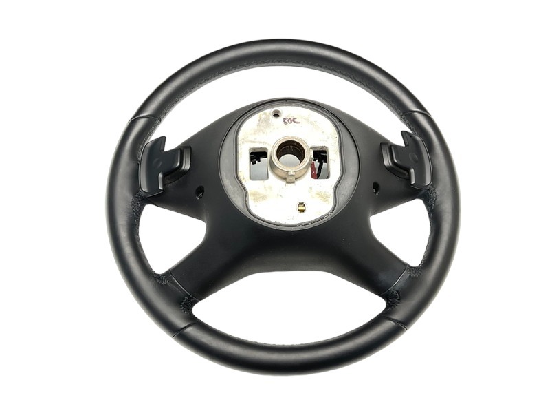 MB076 W212 E350 Blue TEC AV previous term leather steering whee steering wheel * black [ animation equipped ] 0