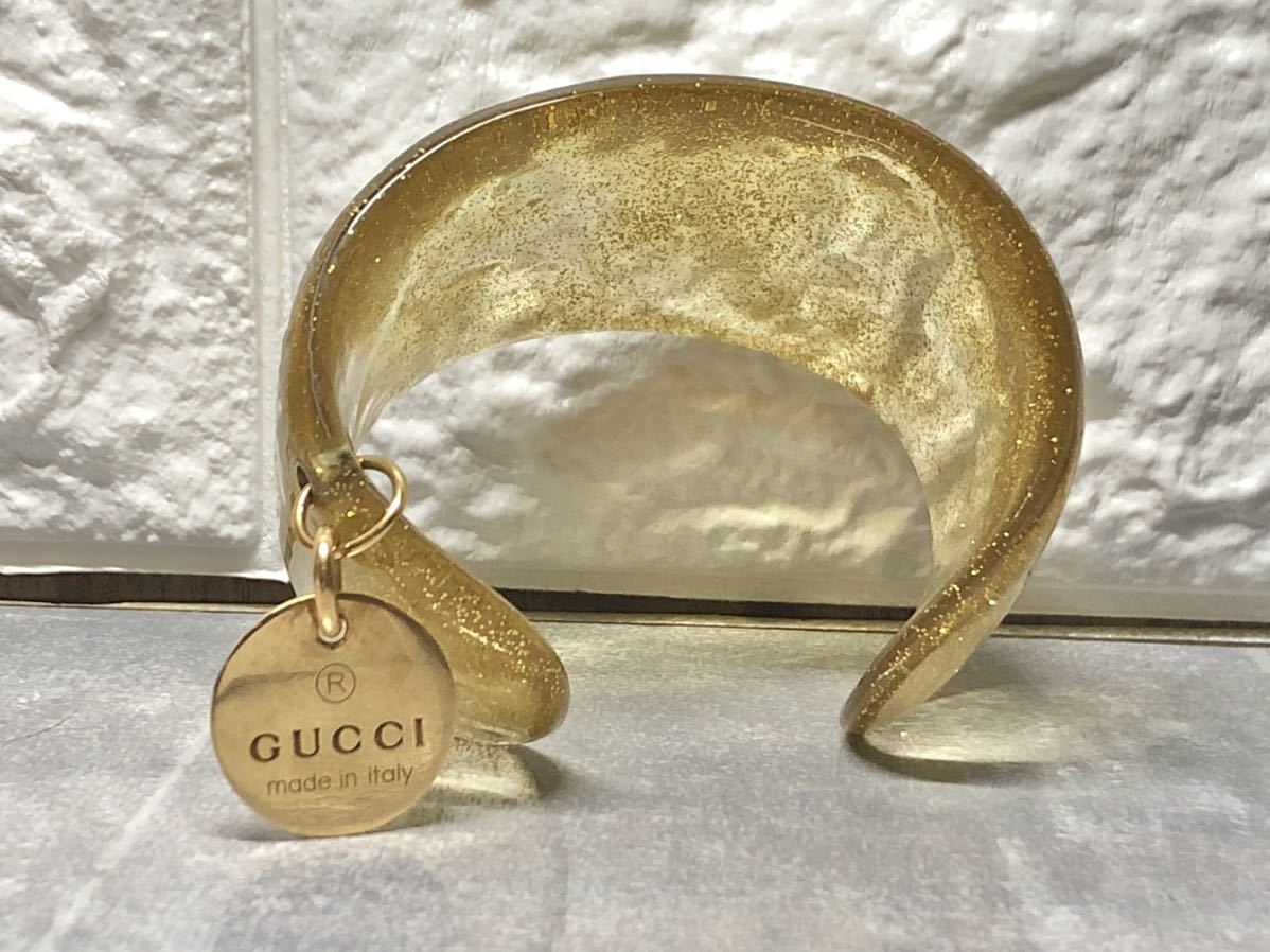 まとめ買い】 グッチ クリア バングル GUCCI チャーム バングル