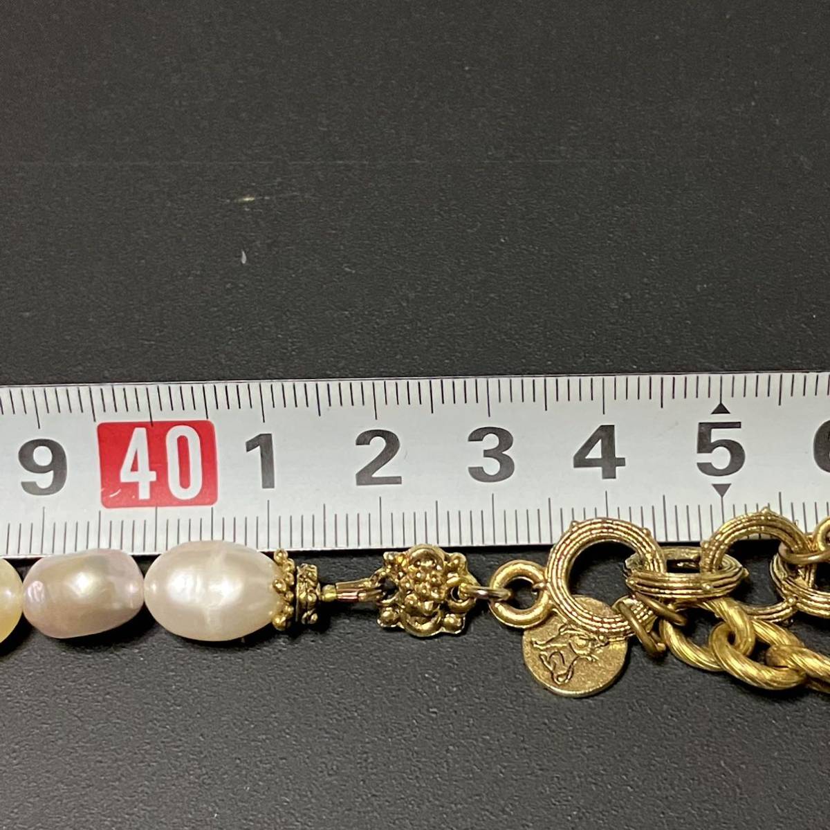 m】美品 可愛い Robin Steele ロビンスティール 淡水パール 貝