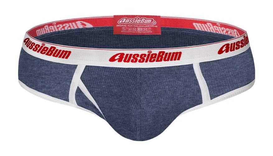 即決正規品新品 オージーバム Aussiebum Classic Marle Blue Brief 青灰色・M クラッシックブリーフ 現品表記サイズ M 蒸れずに快適の画像2