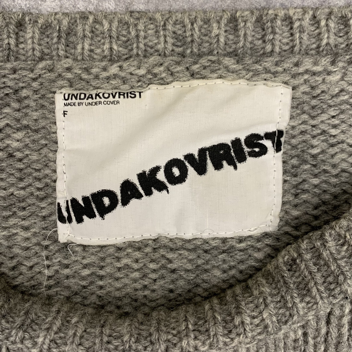 ^ UNDERCOVER undercover 96AW Archive Wire Knit Sweate архив тросик вязаный шерсть свитер иметь . металлический линия gray серый 104