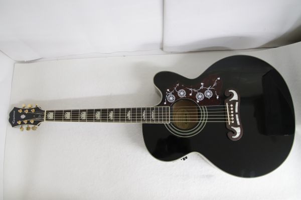 Epiphone エピフオン EJ-200SCE/BK Electric Acoustic Guitar エレアコギター (2165125)