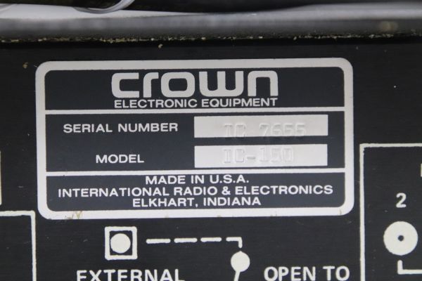 Crown Crown IC150 Preamplifier pre-amplifier (2165132)