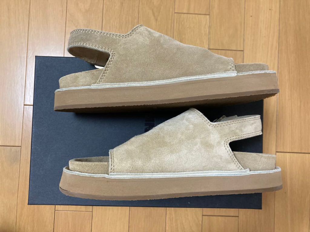 極美品 JIL SANDER スウェードレザーサンダル サイズ 40 キャメル ジル