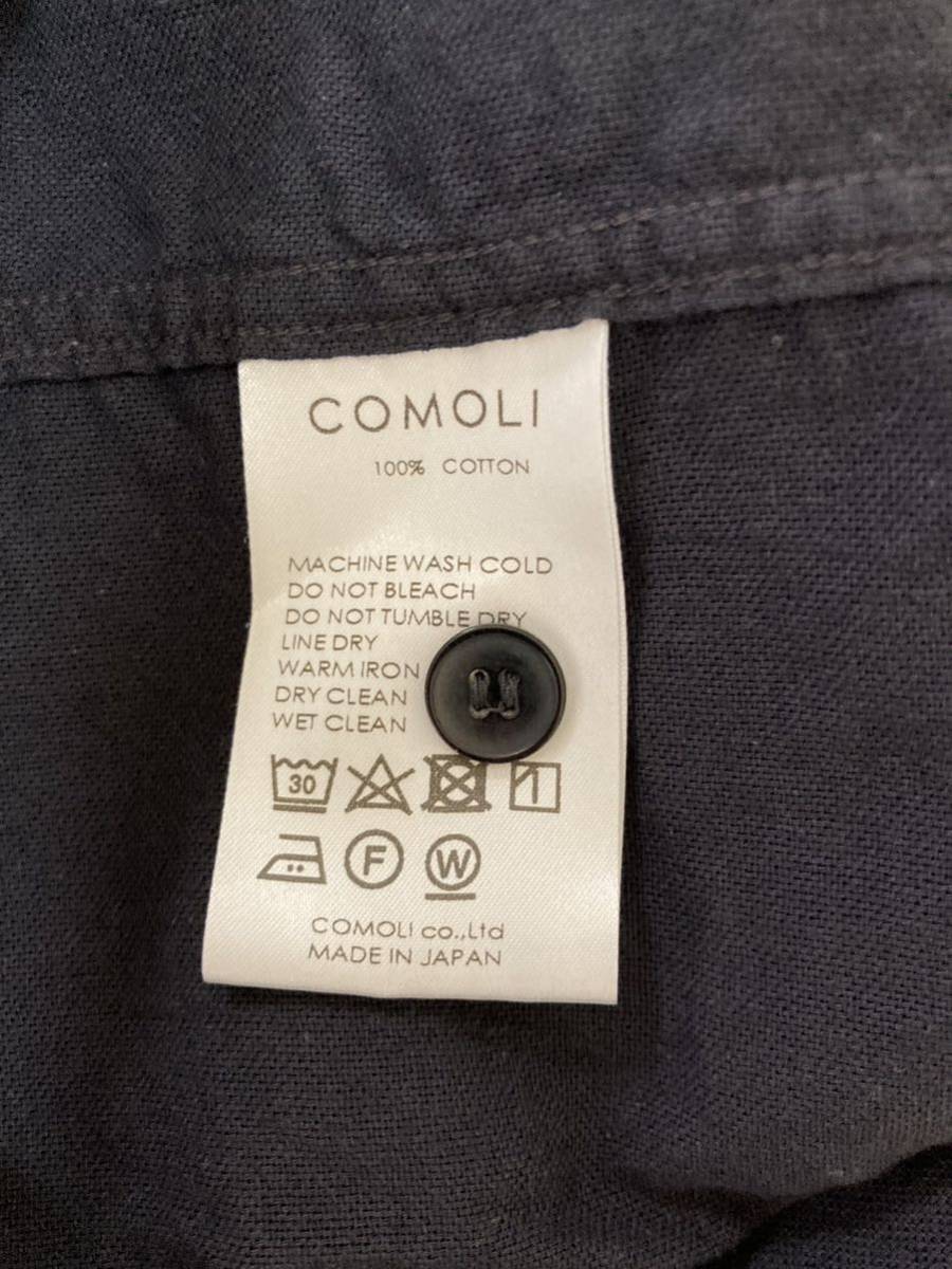 美品 タグあり COMOLI (コモリ) 空紡オックス C P Oシャツ+ 美品 タグあり COMOLI (コモリ) 空紡オックス C P Oシャツ+