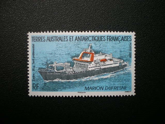  France . south person south ultimate region issue sea . investigation boat marion *te.fre-n stamp 1 kind .NH unused 