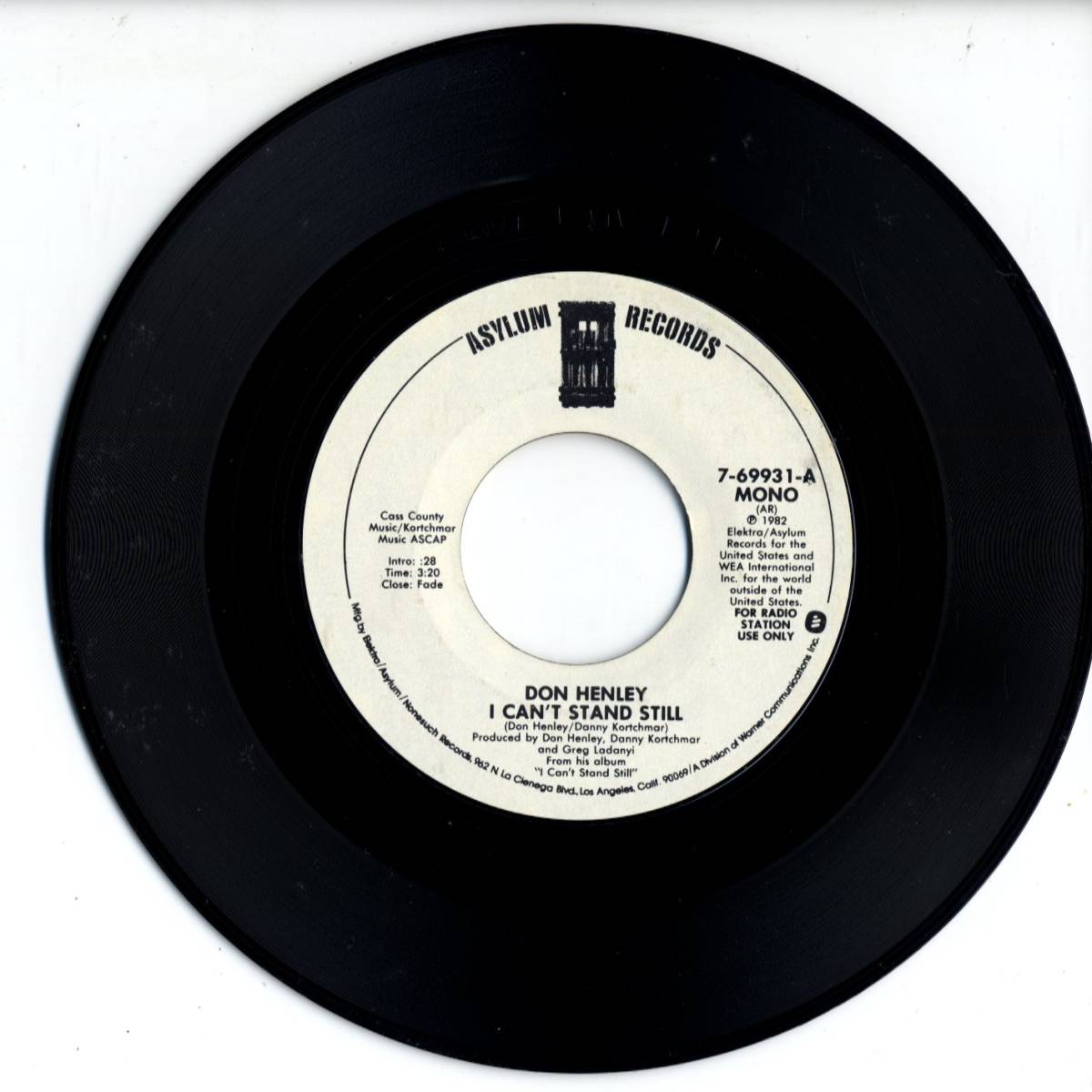 Don Henley 「I Can't Stand Still」 米国ASYLUMプロモ盤EPレコード_画像2
