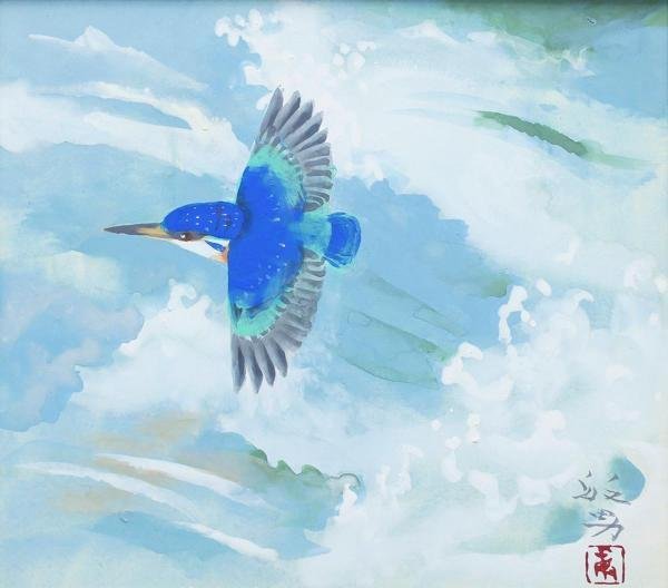 ヤフオク! - 【真作】【WISH】松尾敏男「清流」日本画 共シール ◇川...