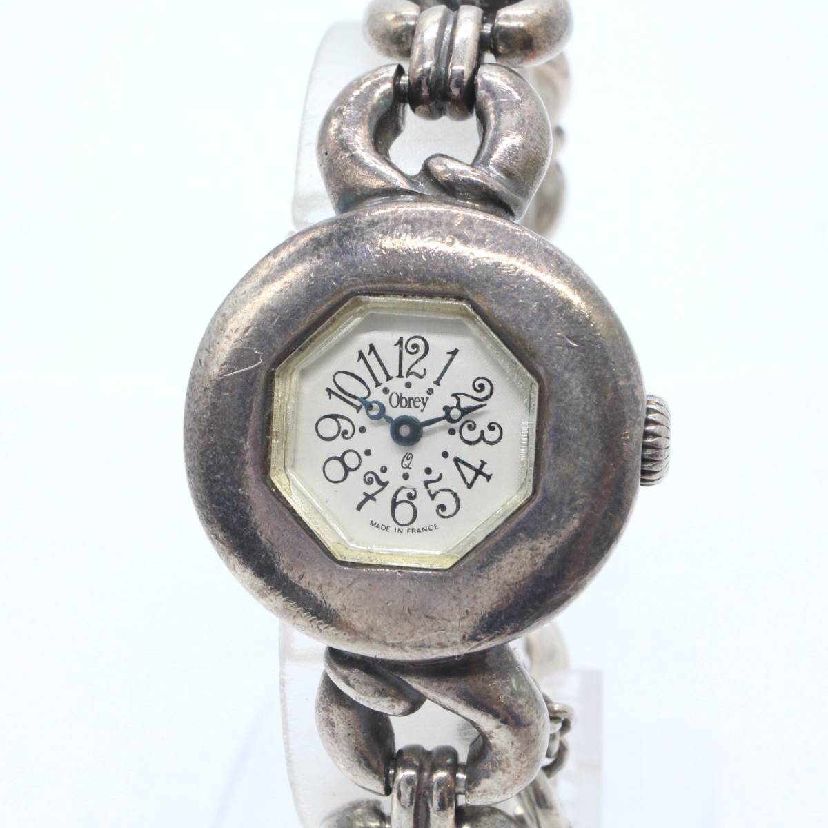 電池交換済み 【Obrey オブレイ】 SOLID SILVER シルバー 925 クォーツ