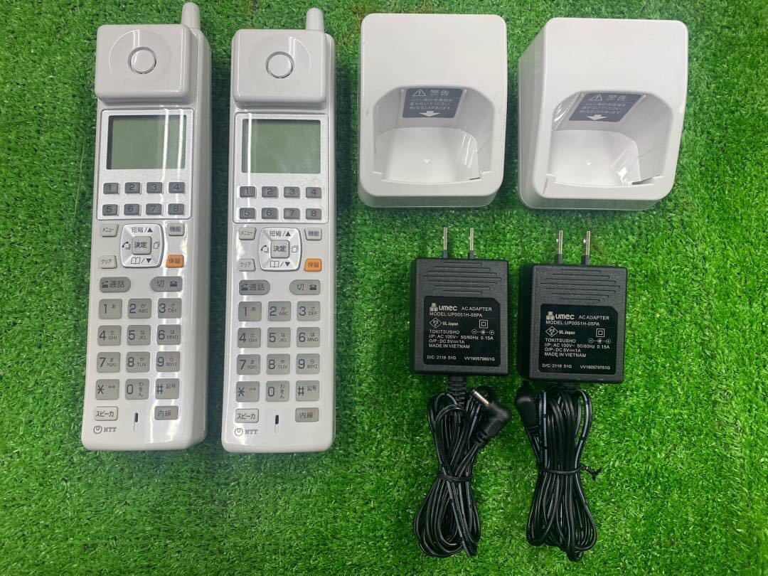 0D8277 NTT цифровой беспроводной телефонный аппарат телефон ZX-DECL-PS-1W 2 комплект 0