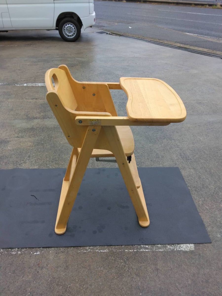 0I8161 KATOJI Kato ji wooden high chair baby chair 228170
