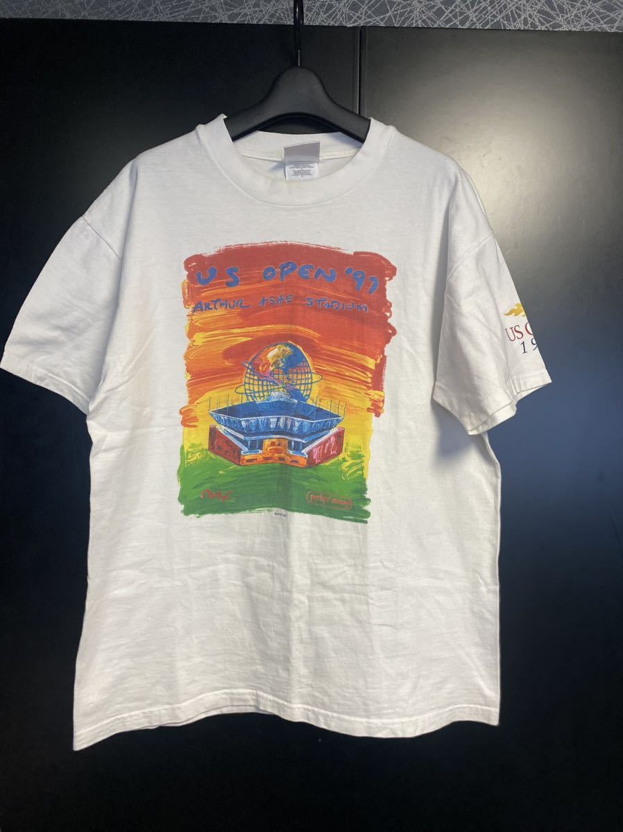 激レア90'S当時物 peter max アートTシャツ ヴィンテージ　USA製　ピーターマックス コピーライト　USA製　_画像1