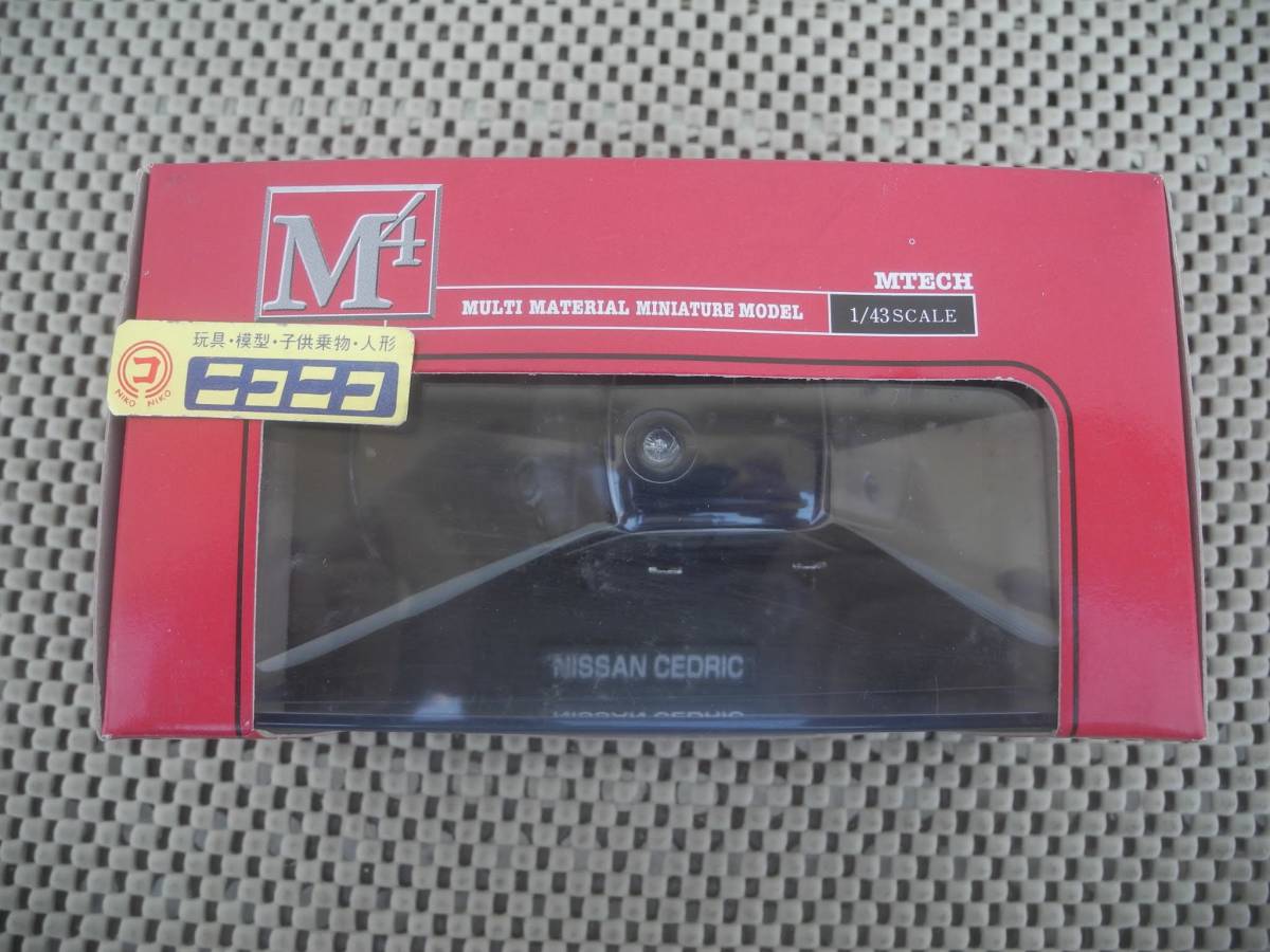 * new goods * Epo k company M Tec Nissan Cedric dark blue 1/43 / EPOCH MTECH NISSAN Cedric dark blue /