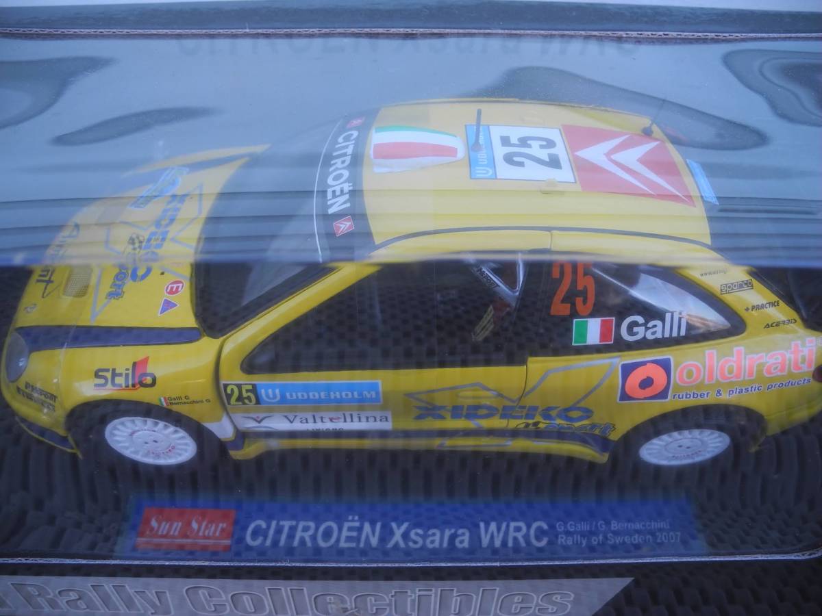  rare *1/18* Citroen Xsara WRC* Rally Sweden 2007 new goods beautiful. : Sunstar made #4427