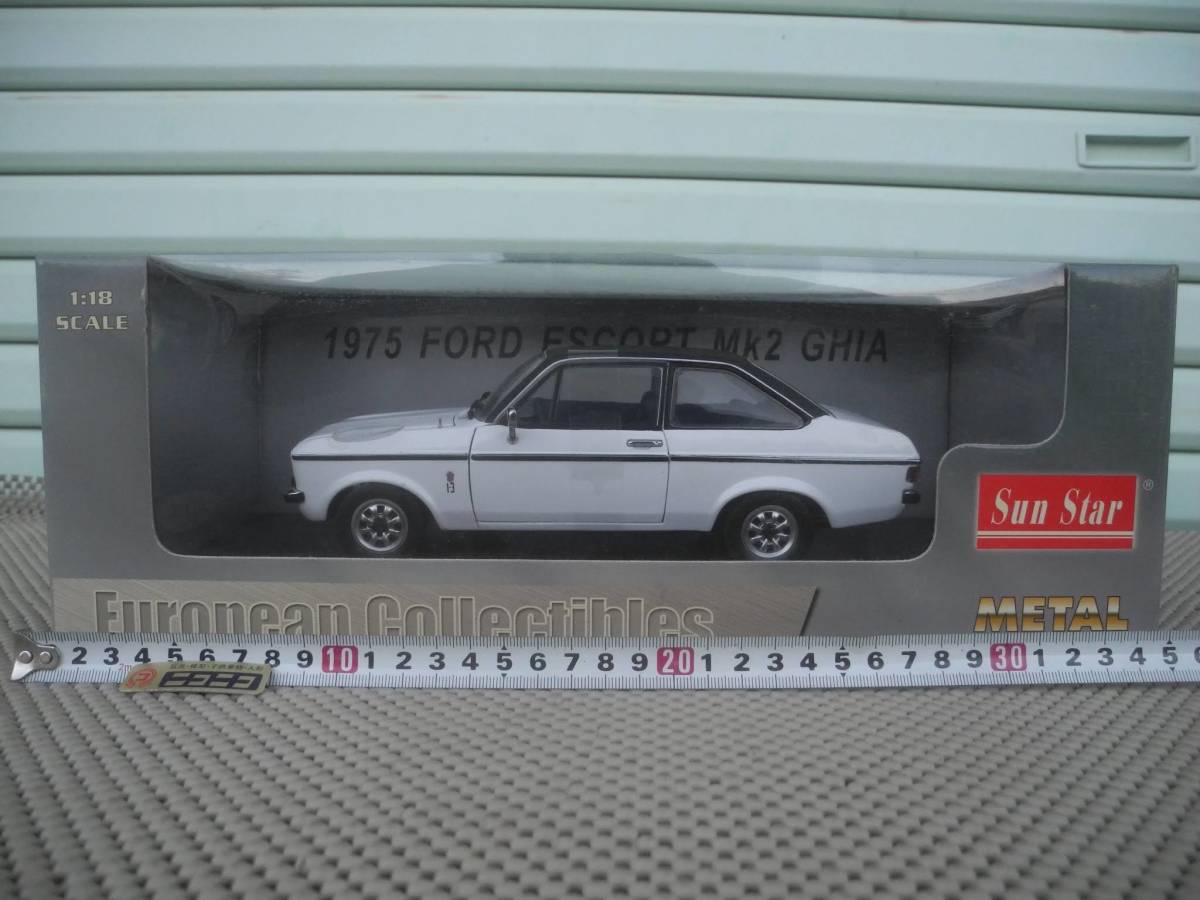 ◎1/18・1975 FORD ESCORT Mk2 CHIA:ホワイト☆サンスター製・フォード 新品 #4621 - サンスター ◎1/18・1975 FORD ESCORT Mk2 CHIA:ホワイト☆サンスター製・フォード 新品 #4621 - サンスター