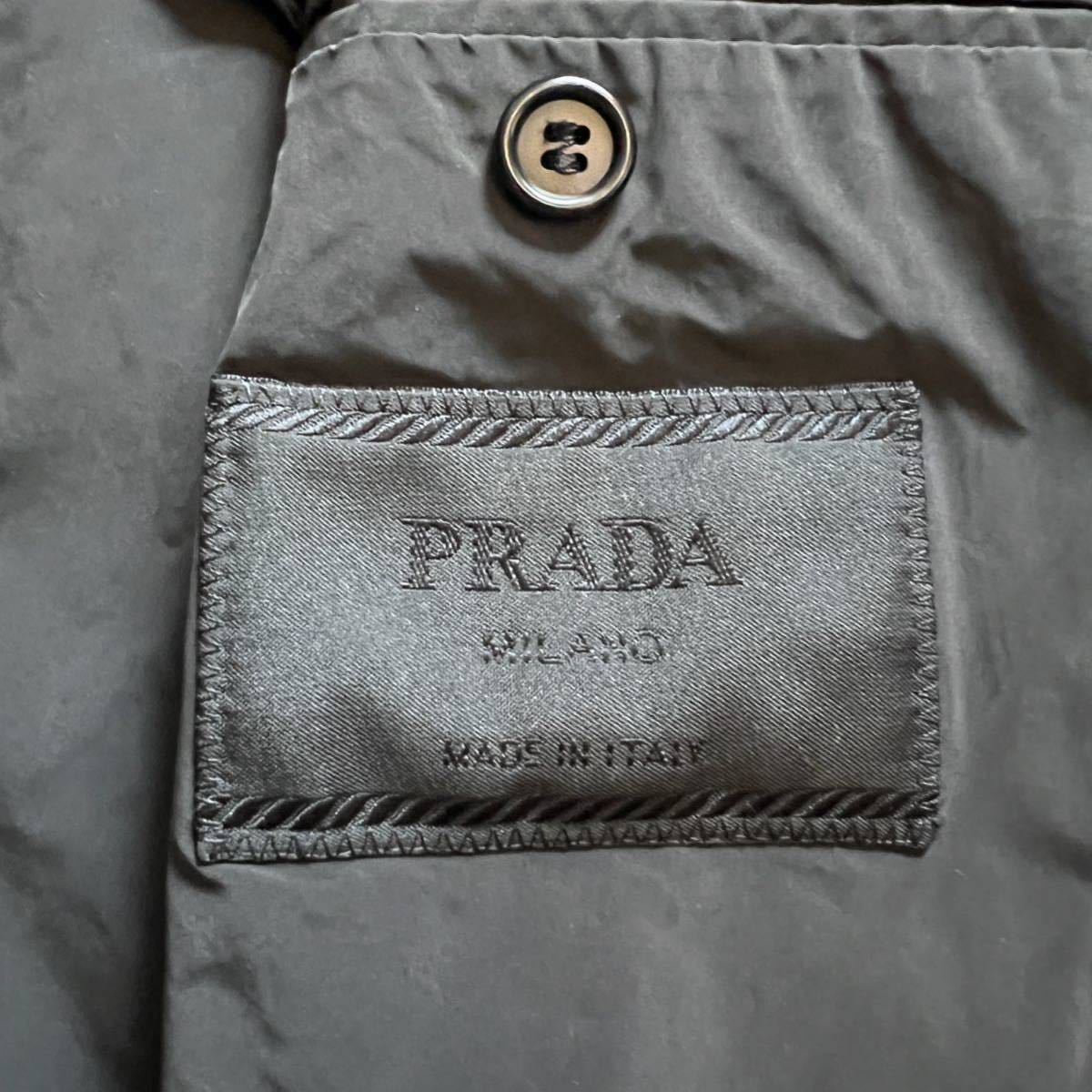 428【最高峰の頂】プラダ PRADA テーラードジャケット ナイロン