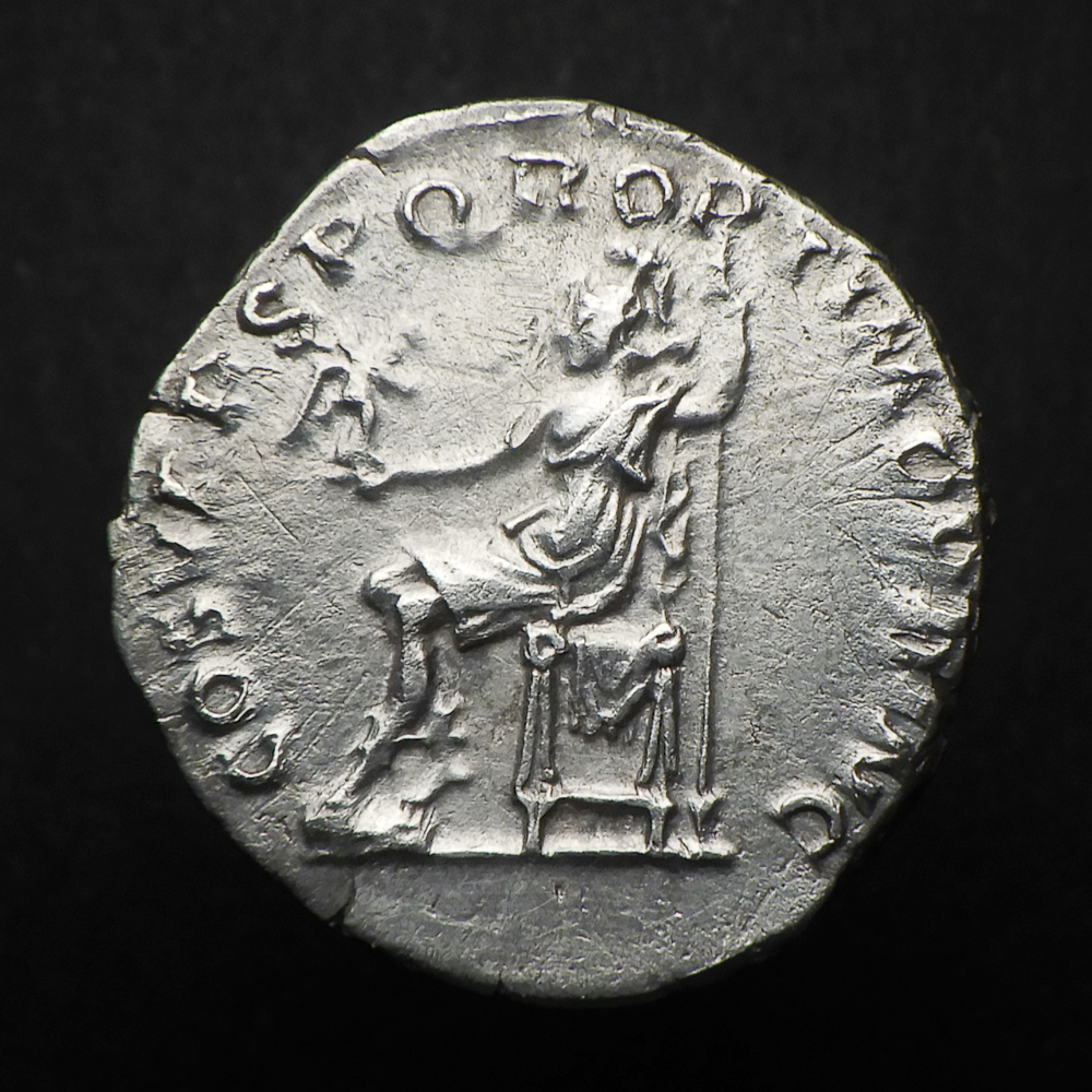 【古代ローマコイン】Trajan（トラヤヌス）クリーニング済 シルバーコイン 銀貨 デナリウス(AipFL4B84R)_画像2