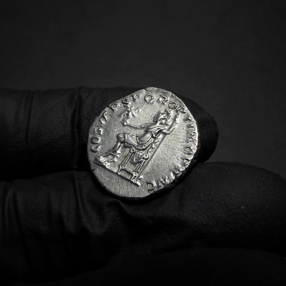 【古代ローマコイン】Trajan（トラヤヌス）クリーニング済 シルバーコイン 銀貨 デナリウス(AipFL4B84R)_画像7