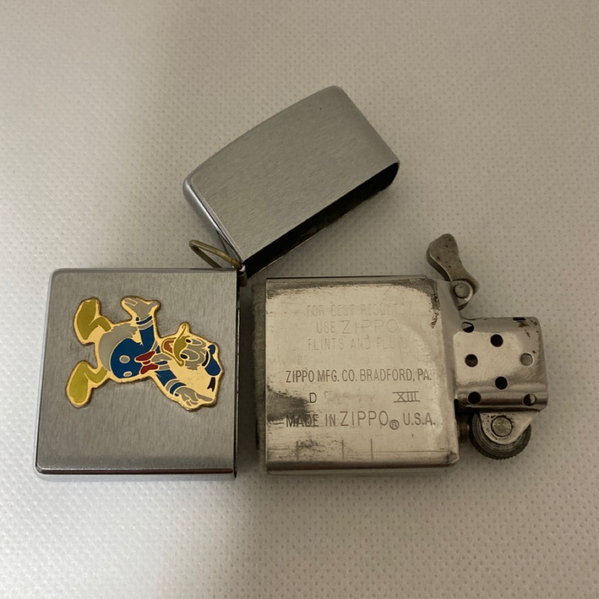 ZIPPO ドナルドダック メタル フック付き 中古品　箱無し　1996年製