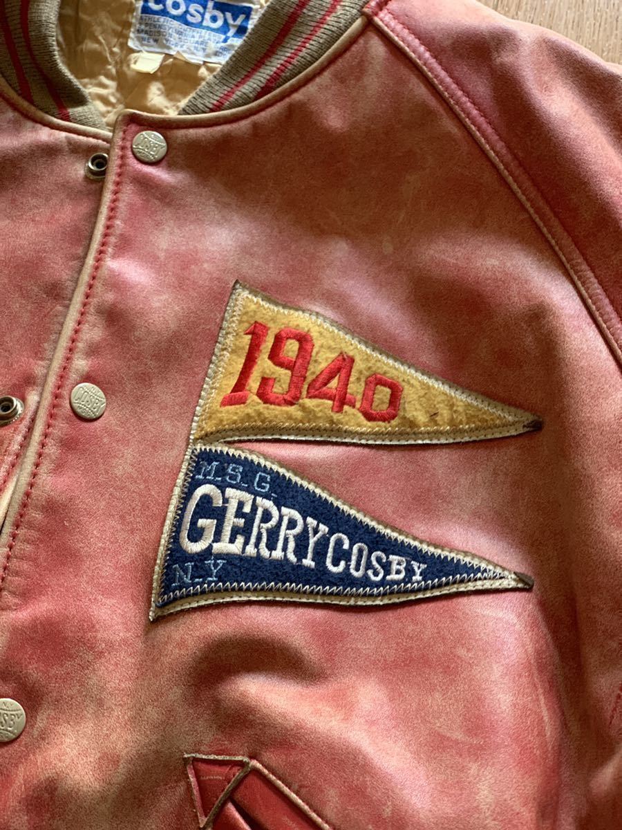 Gerry Cosby leather stadium jacket コスビー オール レザー スタジャン ビンテージ