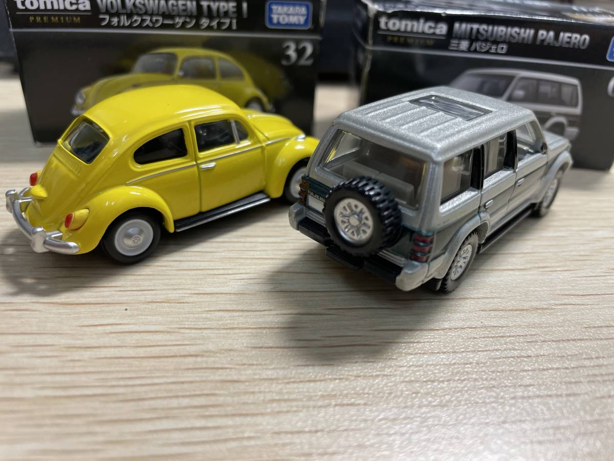 上8192 トミカ プレミアム 2点おまとめ品 TOMICA PREMIUM フォルクスワーゲン タイプ1 ビートル 三菱 パジェロ タカラトミーの画像3