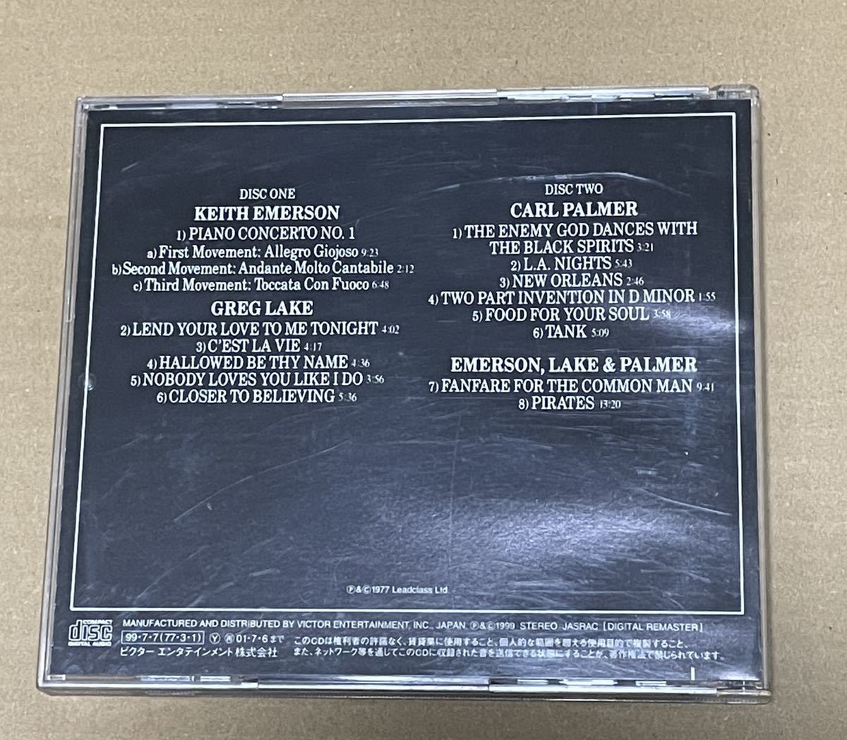 送料込 Emerson Lake & Palmer - Works: Vol.1 ELP四部作 CD2枚組 / VICP60746_画像4