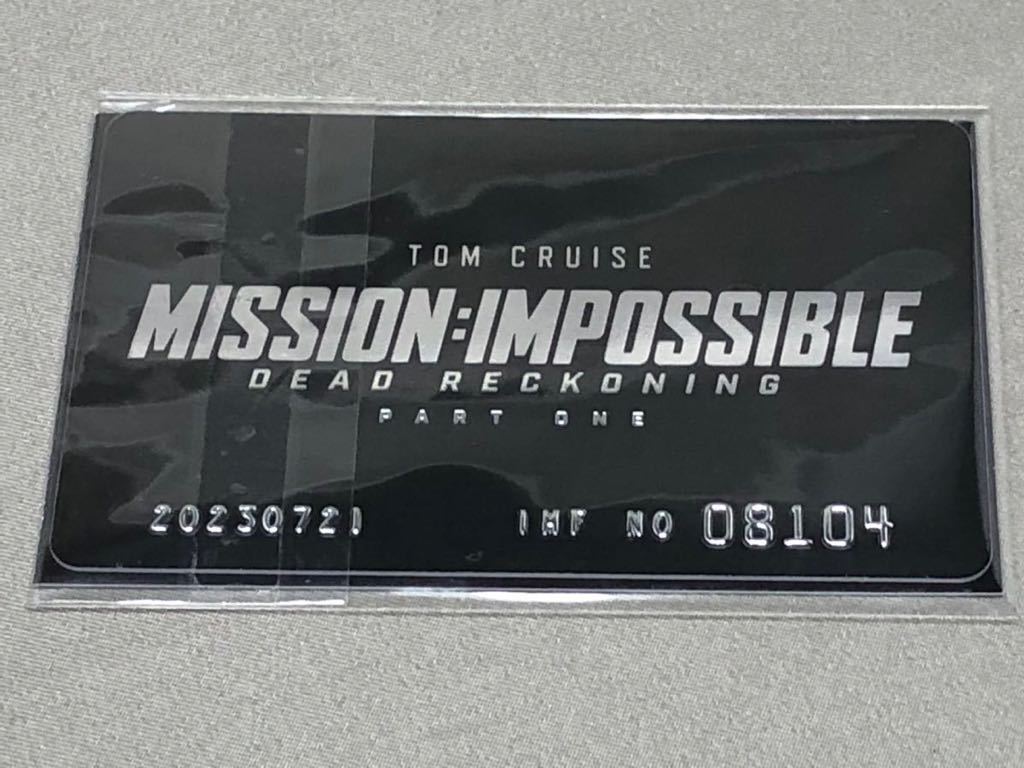 ゆうパケット送料込み ミッション:インポッシブル デッドレコニング 第1弾 ムビチケ 一般 ブラック ミッション:インポッシブル デッドレコニング パート1 非売品ポストカード 3枚