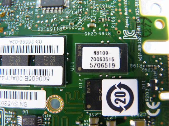1NVM // 日立 N8109-20063S15 MR9362-8i 1GB 12Gb SAS RAID 専用ブラケット // HITACHI HA8000/RS210 AN1 取外 //在庫3_画像2