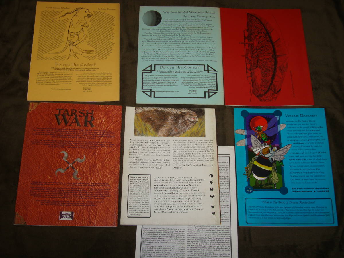 ルーンクエスト RuneQuest 英版同人誌/ファンジン 18点セット(Tales of