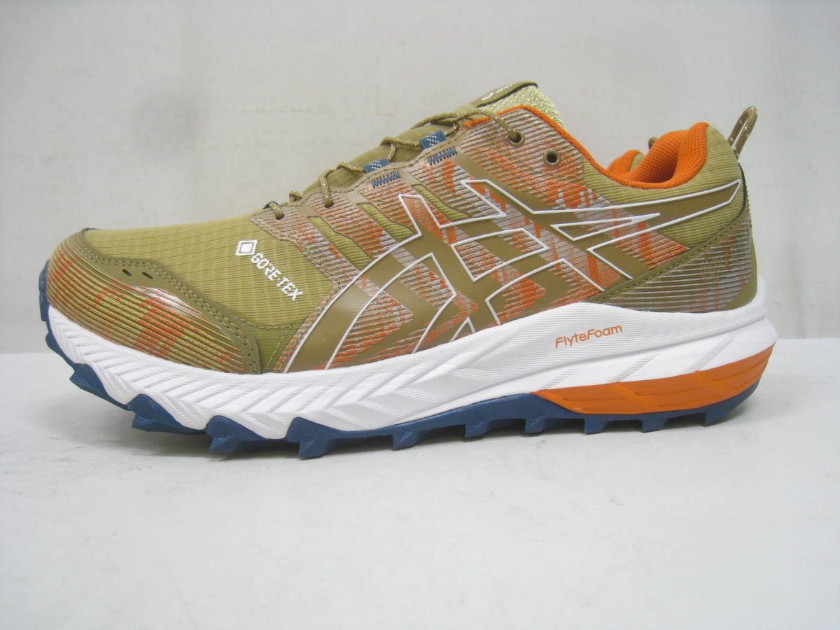 新品 ASICS アシックス スニーカー GEL-Trabuco 9 G -TX トラブーコ9 1203A141-200 ベージュ×オレンジ×紺 ネイビー サイズ27cm_画像3