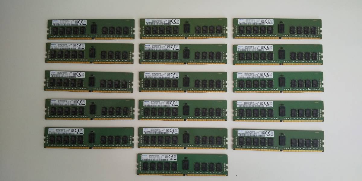 安価 ワタナベ サーバー用メモリ 8GB PC4-2400T 1R×4 SAMSUNG製 16枚