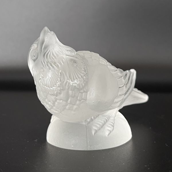 希少 R.LALIQUE ルネ・ラリック 「Chardonneret Moqueur」 小鳥 バード