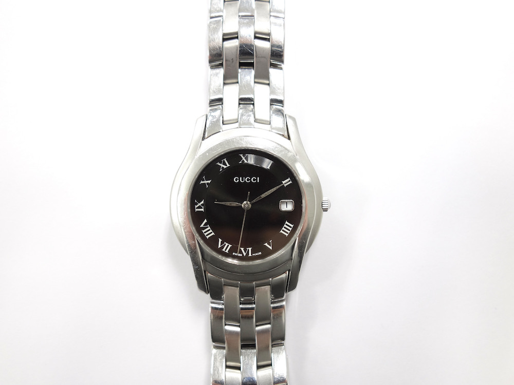 ヤフオク! - GUCCI グッチ ステンレスウォッチ 時計 スイス製
