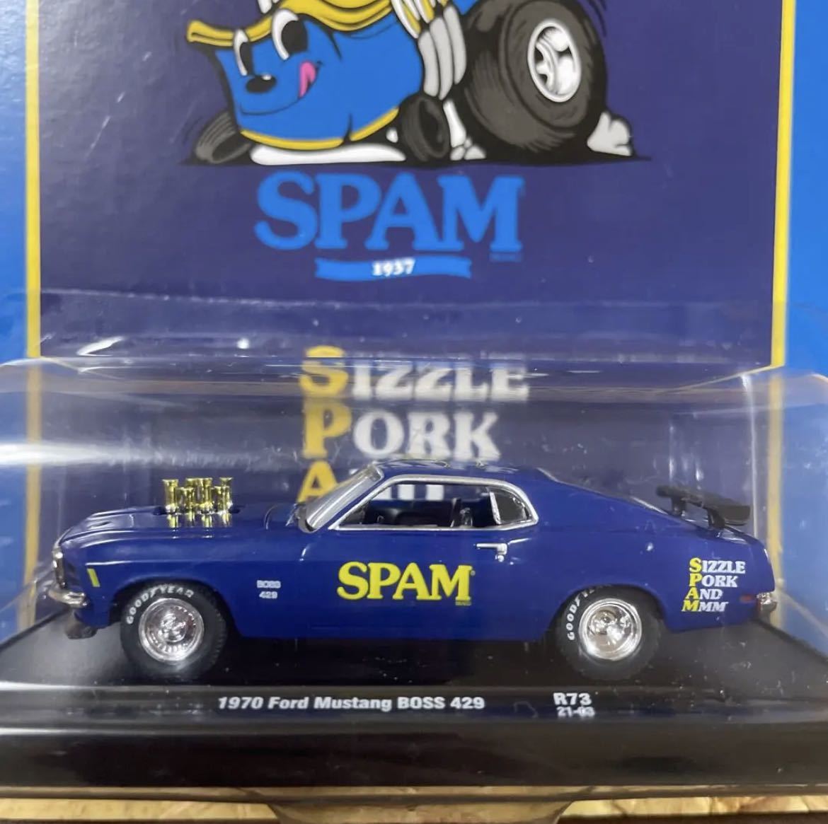 M2 スパム　SPAM 1970 フォードマスタング ボス429 ミニカー_画像2