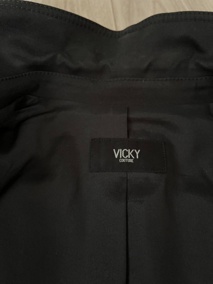 （送料無料）VICKY ビッキー　黒　スーツセットアップ　1、2（36、38）_画像3