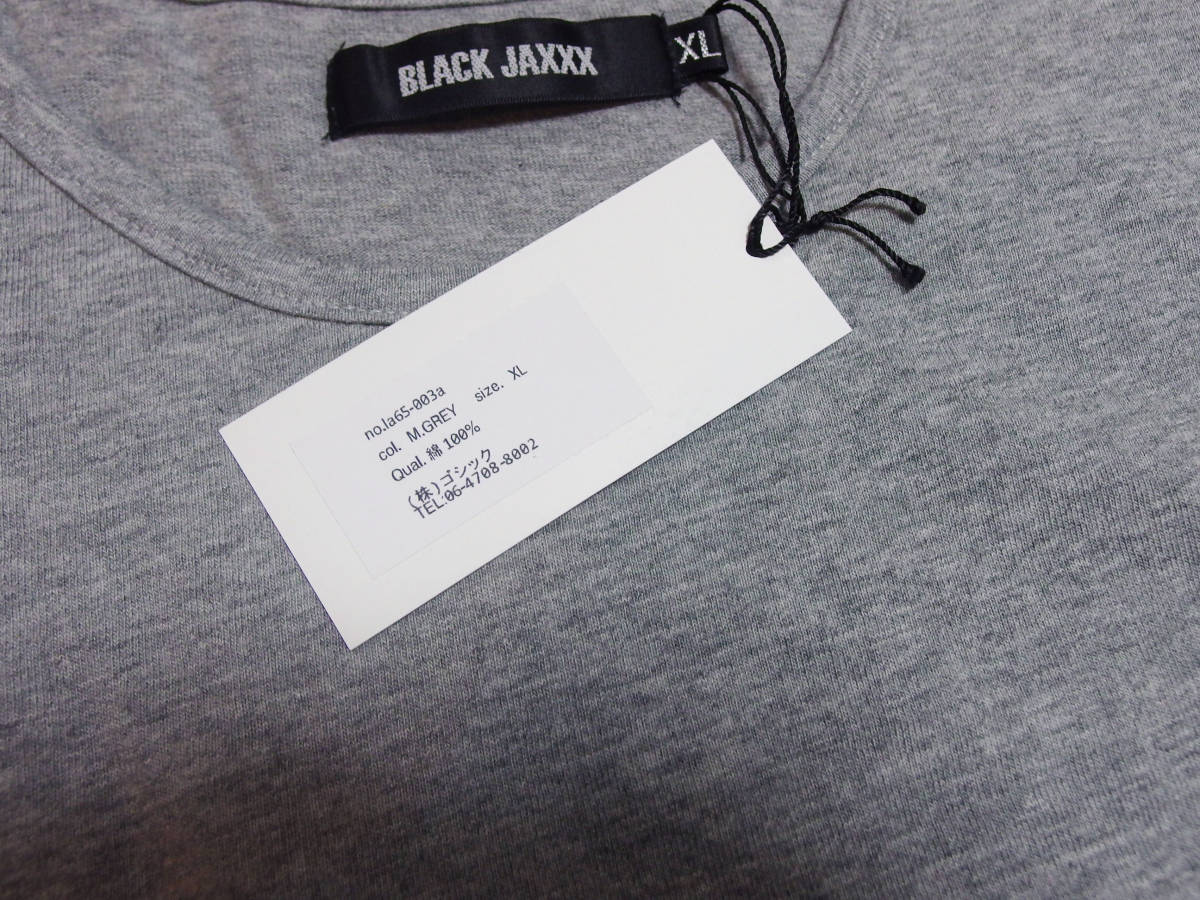 新品　BLACK JAXXX　ブラックジャックス Tシャツ　LL　グレー２_画像2
