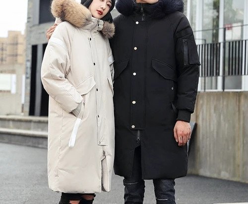 日本最大のブランド 新品# ミッドレングス男性と女性膝上冬ダウン