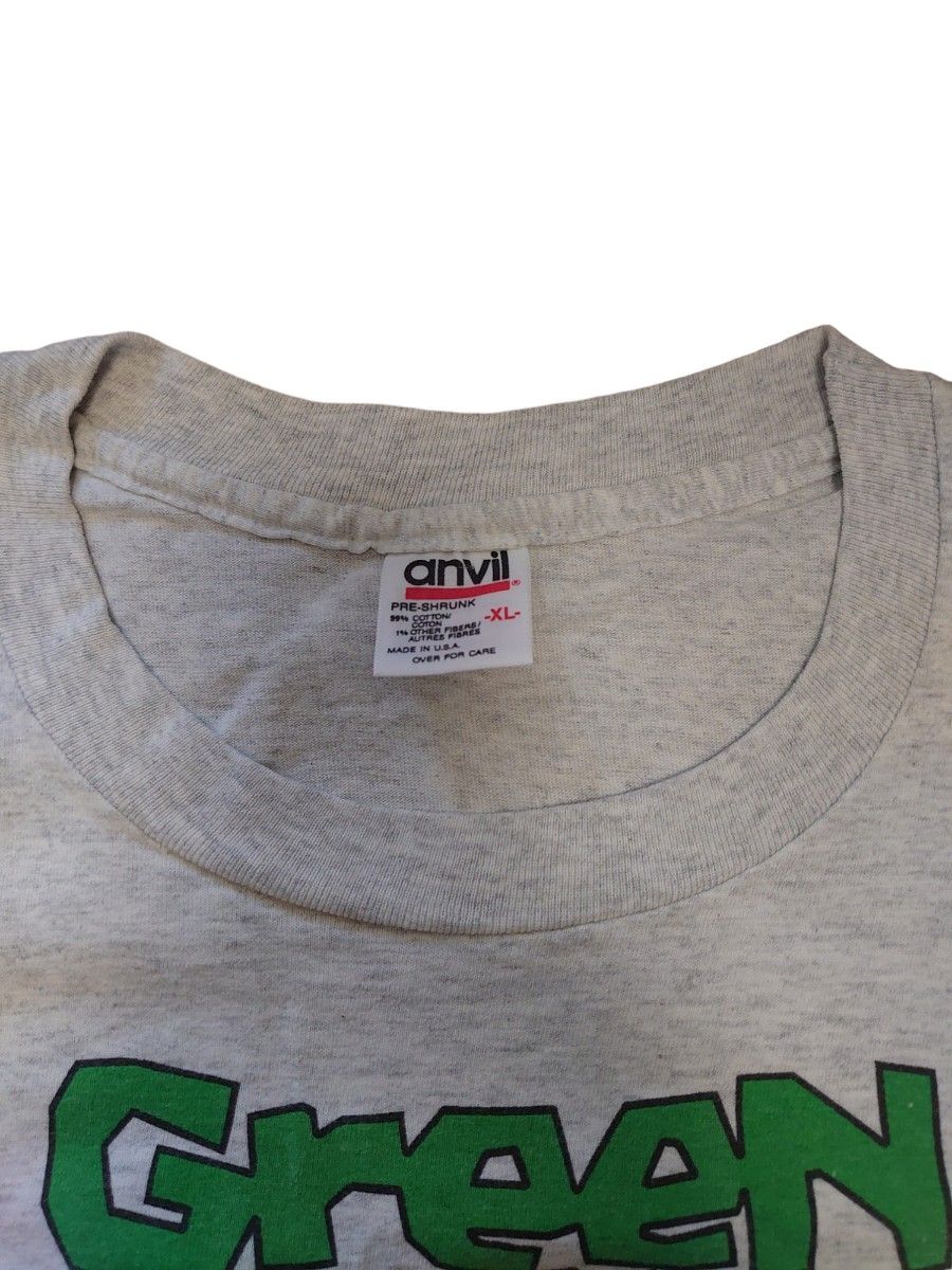 90s anvil ''Green Day'' 両面プリント 霜降り Tシャツ XLサイズ USA製