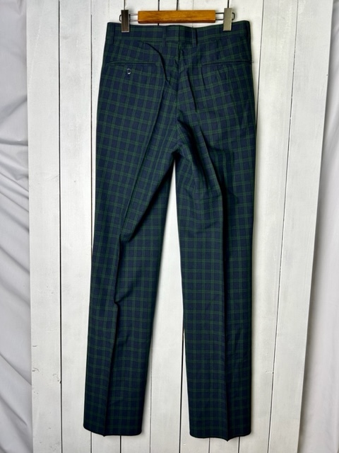 未使用品 昭和レトロ古着 70s~80s ブラックウォッチチェック 未使用品 昭和レトロ古着 70s~80s ブラックウォッチチェック