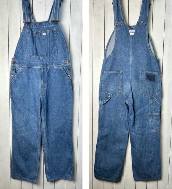 国産レトロデニム 70s~80s VICERER デニムオーバーオール 38 国産レトロデニム 70s~80s VICERER デニムオーバーオール 38